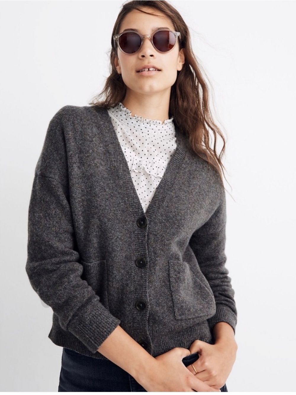 Madewell Ex-Boyfriend Short Kent Cardigan Sz XXS